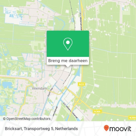 Bricksart, Transportweg 5 kaart