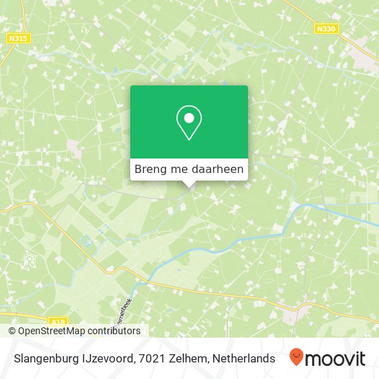 Slangenburg IJzevoord, 7021 Zelhem kaart