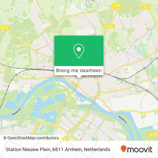 Station Nieuwe Plein, 6811 Arnhem kaart