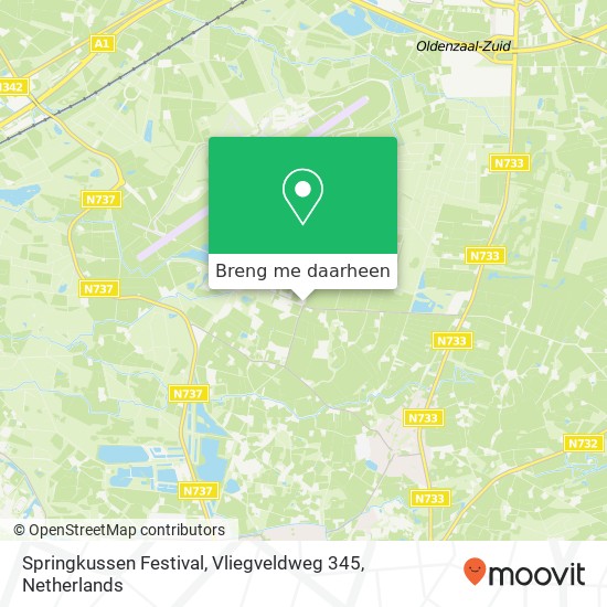 Springkussen Festival, Vliegveldweg 345 kaart