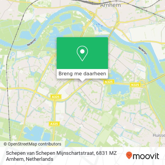 Schepen van Schepen Mijnschartstraat, 6831 MZ Arnhem kaart
