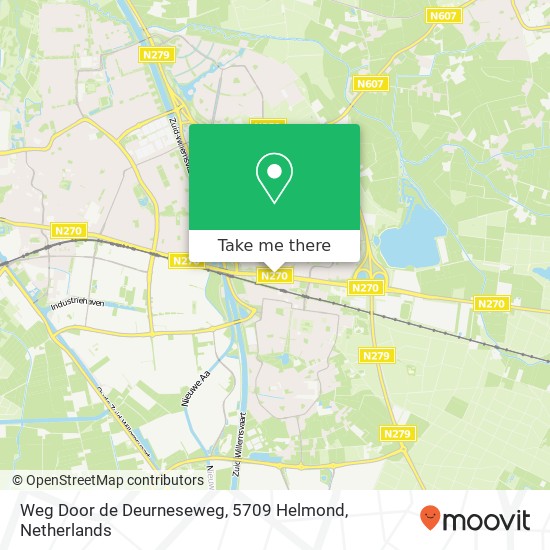 Weg Door de Deurneseweg, 5709 Helmond kaart