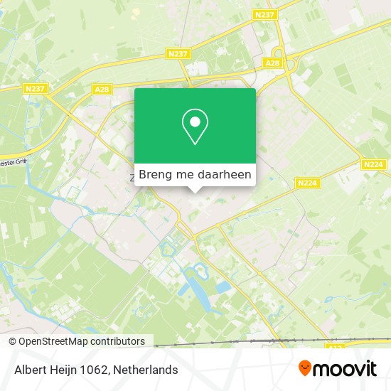 Albert Heijn 1062 kaart