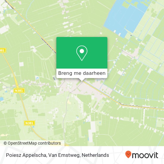 Poiesz Appelscha, Van Emstweg kaart