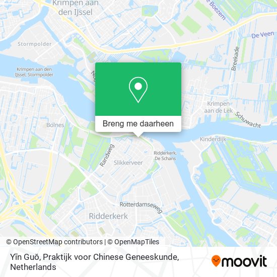 Yīn Guŏ, Praktijk voor Chinese Geneeskunde kaart