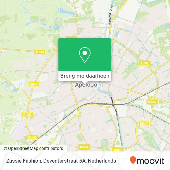 Zussie Fashion, Deventerstraat 5A kaart