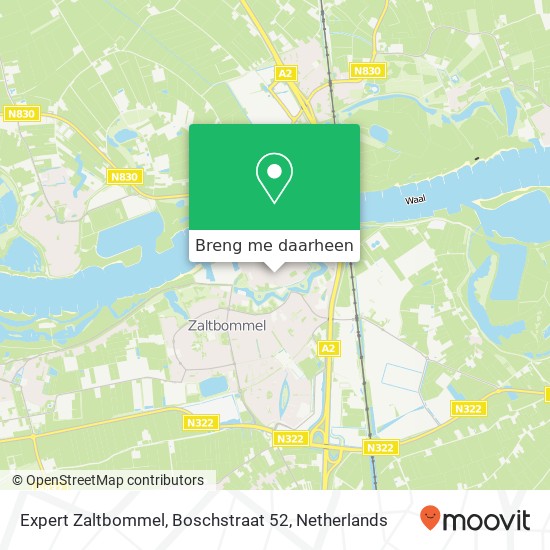 Expert Zaltbommel, Boschstraat 52 kaart