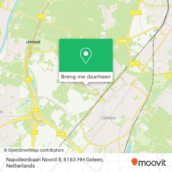 Napoleonbaan Noord 8, 6163 HH Geleen kaart