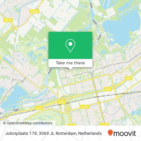 Joliotplaats 178, 3069 JL Rotterdam kaart