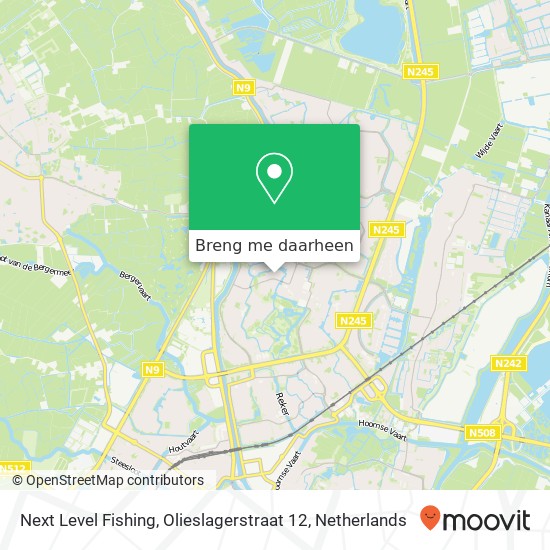 Next Level Fishing, Olieslagerstraat 12 kaart