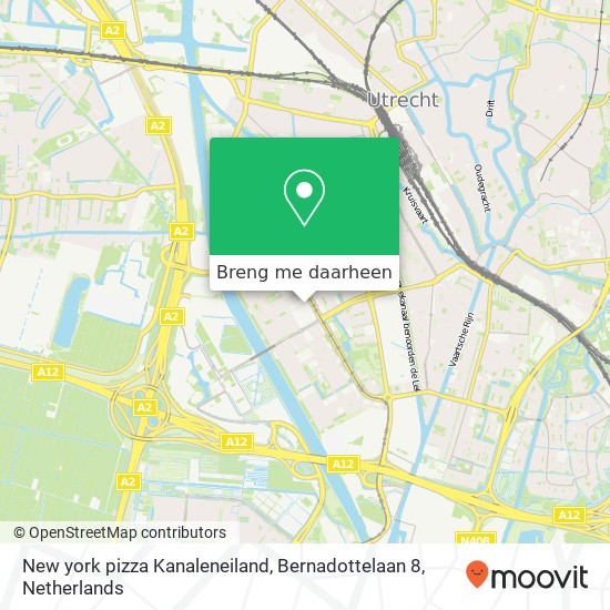 New york pizza Kanaleneiland, Bernadottelaan 8 kaart