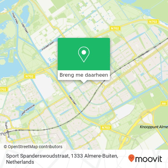 Sport Spanderswoudstraat, 1333 Almere-Buiten kaart