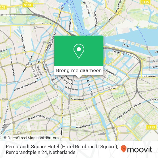 Rembrandt Square Hotel (Hotel Rembrandt Square), Rembrandtplein 24 kaart