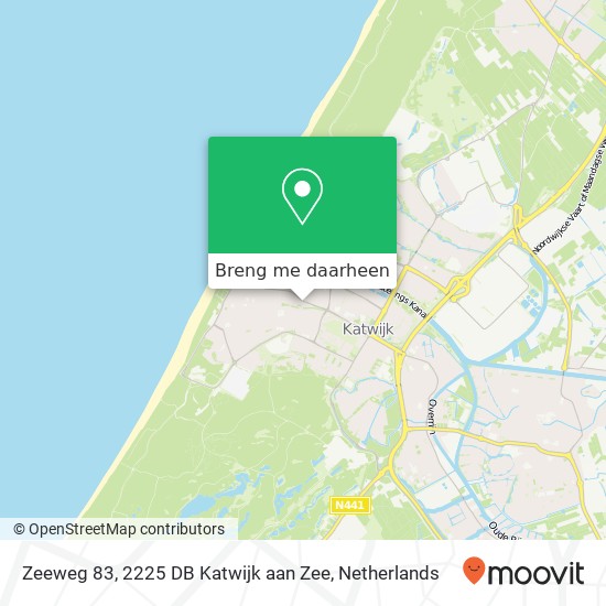 Zeeweg 83, 2225 DB Katwijk aan Zee kaart