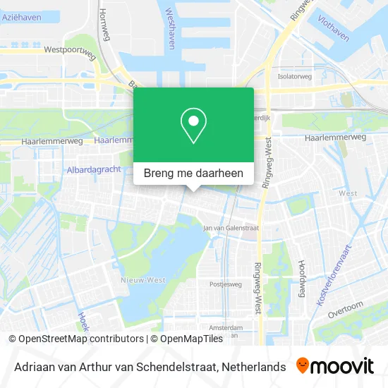 Adriaan van Arthur van Schendelstraat kaart