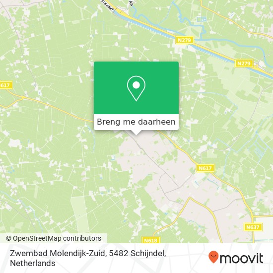 Zwembad Molendijk-Zuid, 5482 Schijndel kaart