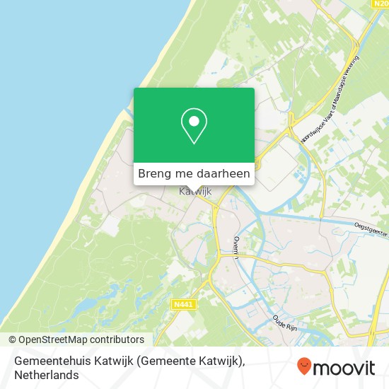 Gemeentehuis Katwijk (Gemeente Katwijk) kaart