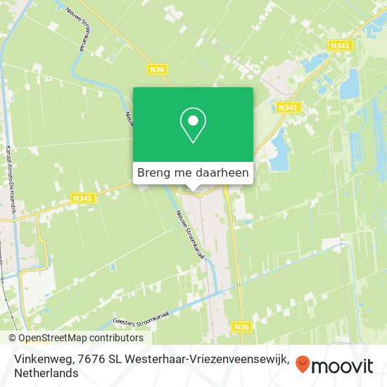 Vinkenweg, 7676 SL Westerhaar-Vriezenveensewijk kaart