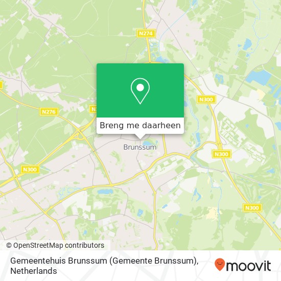 Gemeentehuis Brunssum (Gemeente Brunssum) kaart