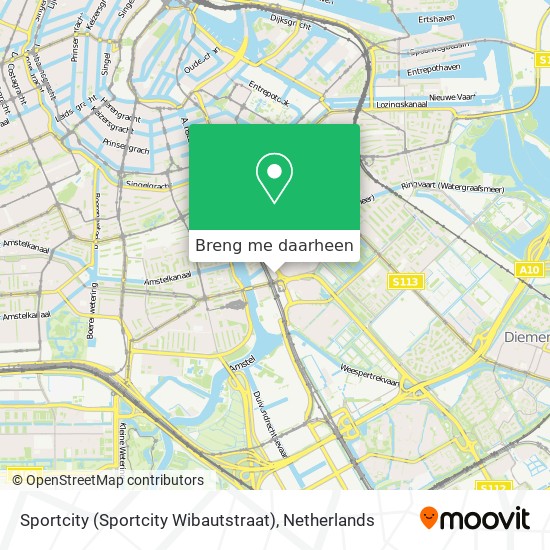 Sportcity (Sportcity Wibautstraat) kaart