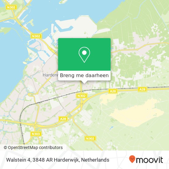 Walstein 4, 3848 AR Harderwijk kaart