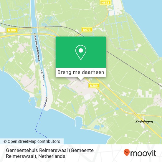 Gemeentehuis Reimerswaal (Gemeente Reimerswaal) kaart
