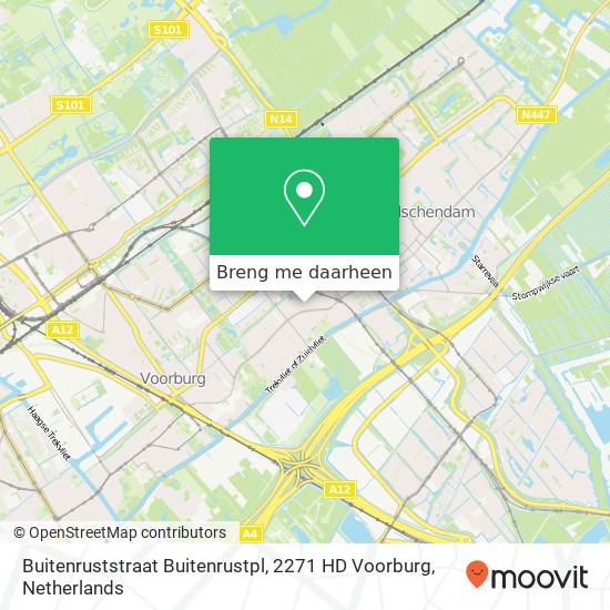 Buitenruststraat Buitenrustpl, 2271 HD Voorburg kaart