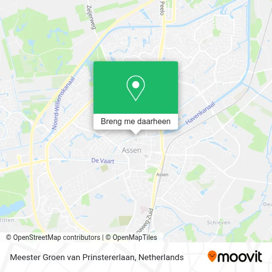 Meester Groen van Prinstererlaan kaart