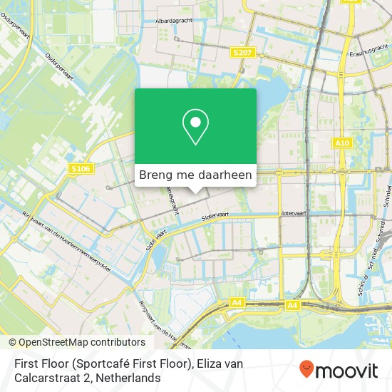 First Floor (Sportcafé First Floor), Eliza van Calcarstraat 2 kaart