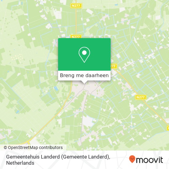 Gemeentehuis Landerd (Gemeente Landerd) kaart