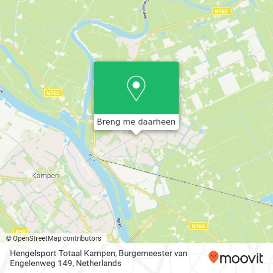 Hengelsport Totaal Kampen, Burgemeester van Engelenweg 149 kaart