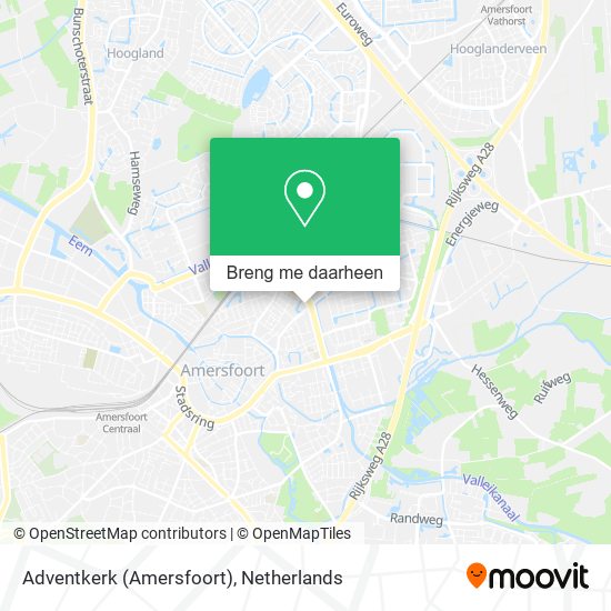 Adventkerk (Amersfoort) kaart