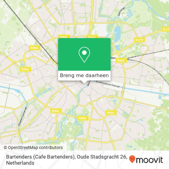 Bartenders (Cafe Bartenders), Oude Stadsgracht 26 kaart