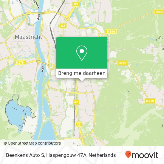 Beenkens Auto S, Haspengouw 47A kaart