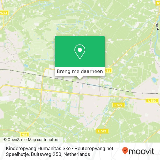 Kinderopvang Humanitas Ske - Peuteropvang het Speelhutje, Bultsweg 250 kaart