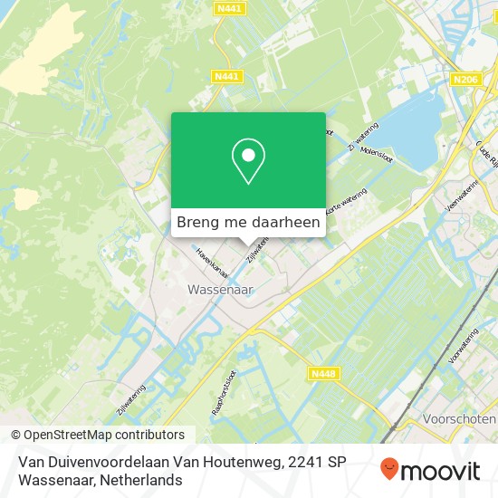 Van Duivenvoordelaan Van Houtenweg, 2241 SP Wassenaar kaart