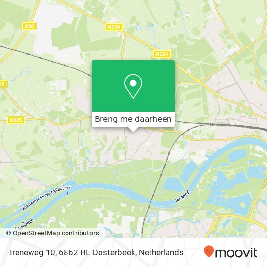 Ireneweg 10, 6862 HL Oosterbeek kaart