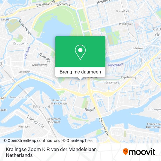 Kralingse Zoom K.P. van der Mandelelaan kaart