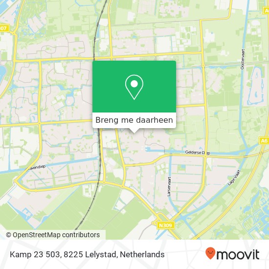 Kamp 23 503, 8225 Lelystad kaart