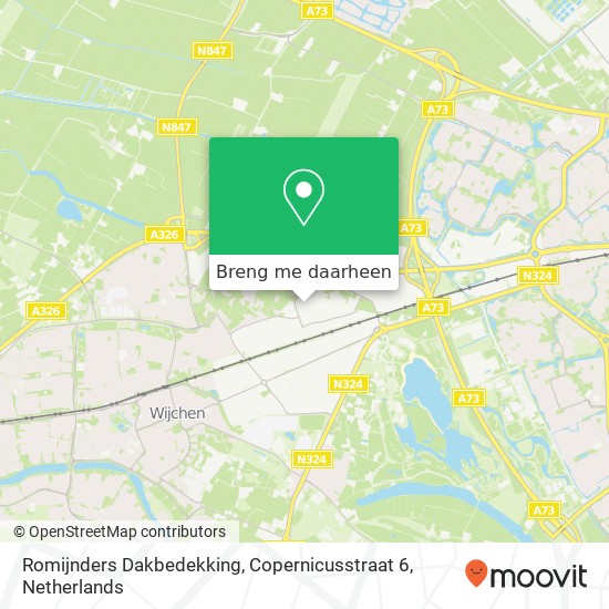 Romijnders Dakbedekking, Copernicusstraat 6 kaart