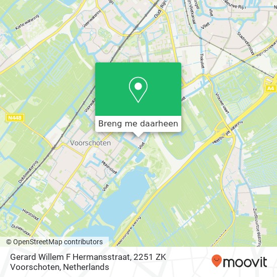 Gerard Willem F Hermansstraat, 2251 ZK Voorschoten kaart