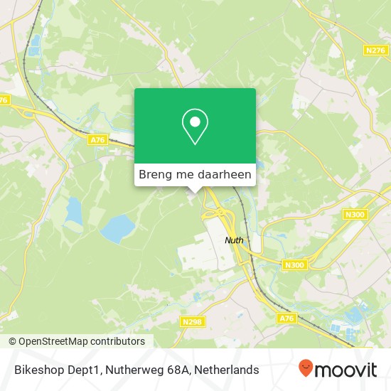 Bikeshop Dept1, Nutherweg 68A kaart