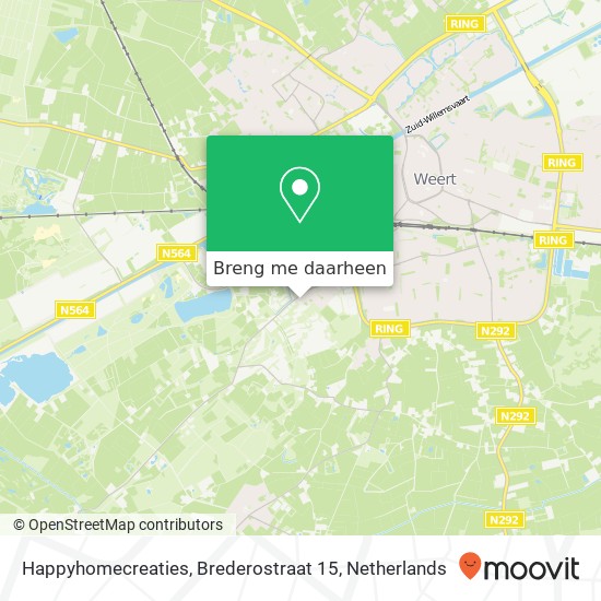 Happyhomecreaties, Brederostraat 15 kaart