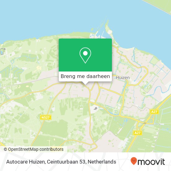 Autocare Huizen, Ceintuurbaan 53 kaart