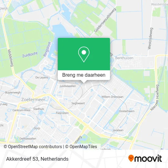 Akkerdreef 53 kaart