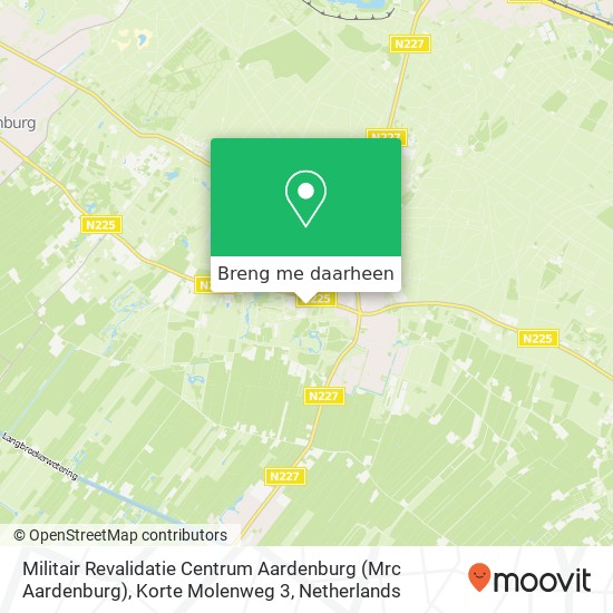 Militair Revalidatie Centrum Aardenburg (Mrc Aardenburg), Korte Molenweg 3 kaart