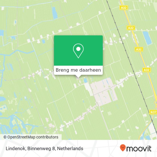 Lindenok, Binnenweg 8 kaart