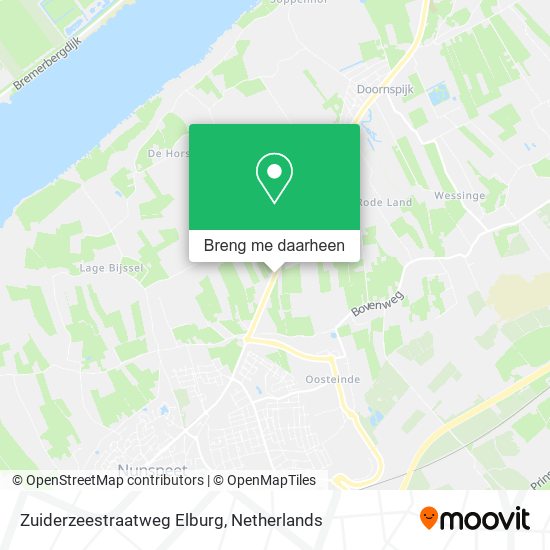 Zuiderzeestraatweg Elburg kaart