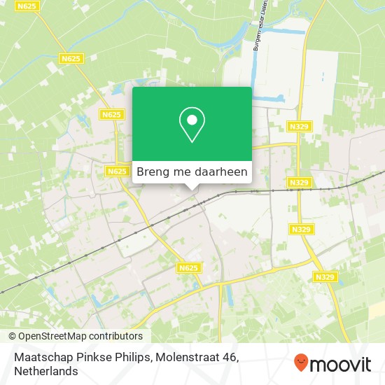 Maatschap Pinkse Philips, Molenstraat 46 kaart