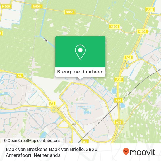 Baak van Breskens Baak van Brielle, 3826 Amersfoort kaart